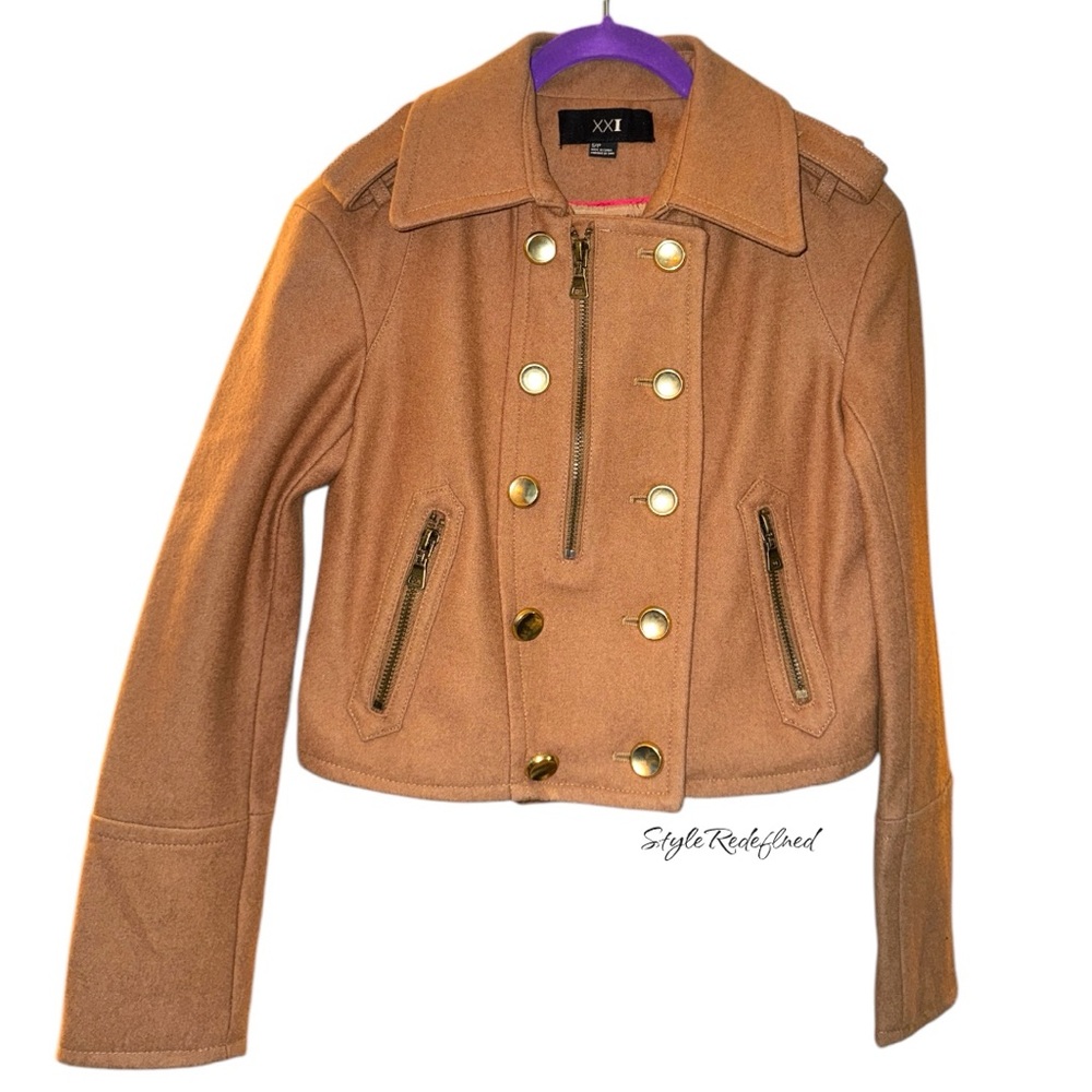 XXI Women's Cognac Coat Size Small
